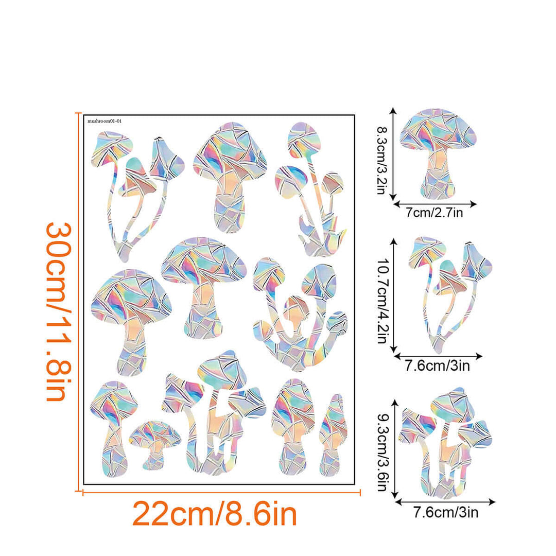 Décoration de fenêtre arc-en-ciel - autocollante, colorée, décorative
