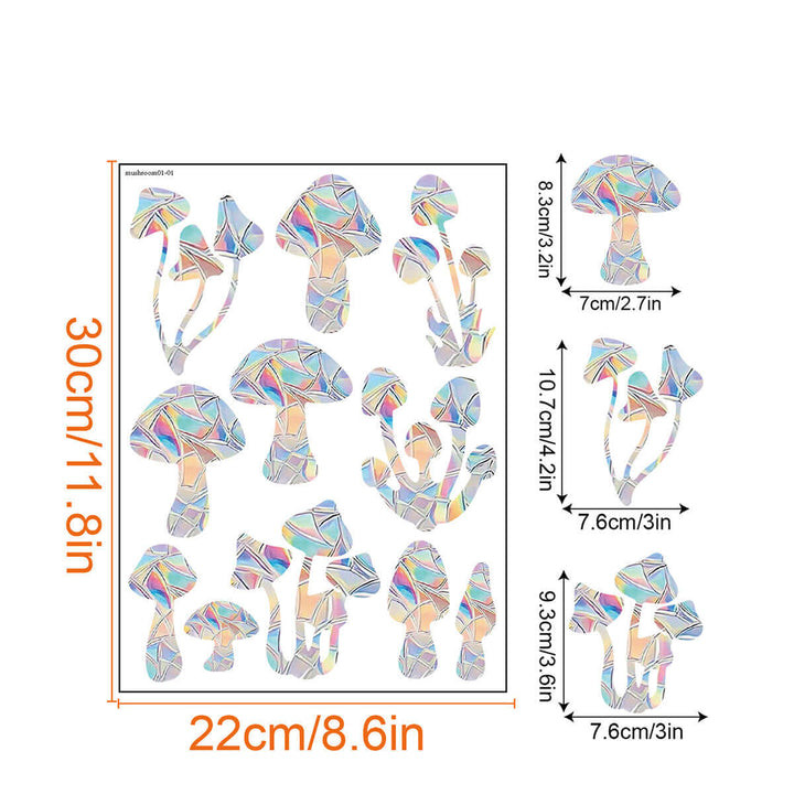Décoration de fenêtre arc-en-ciel - autocollante, colorée, décorative