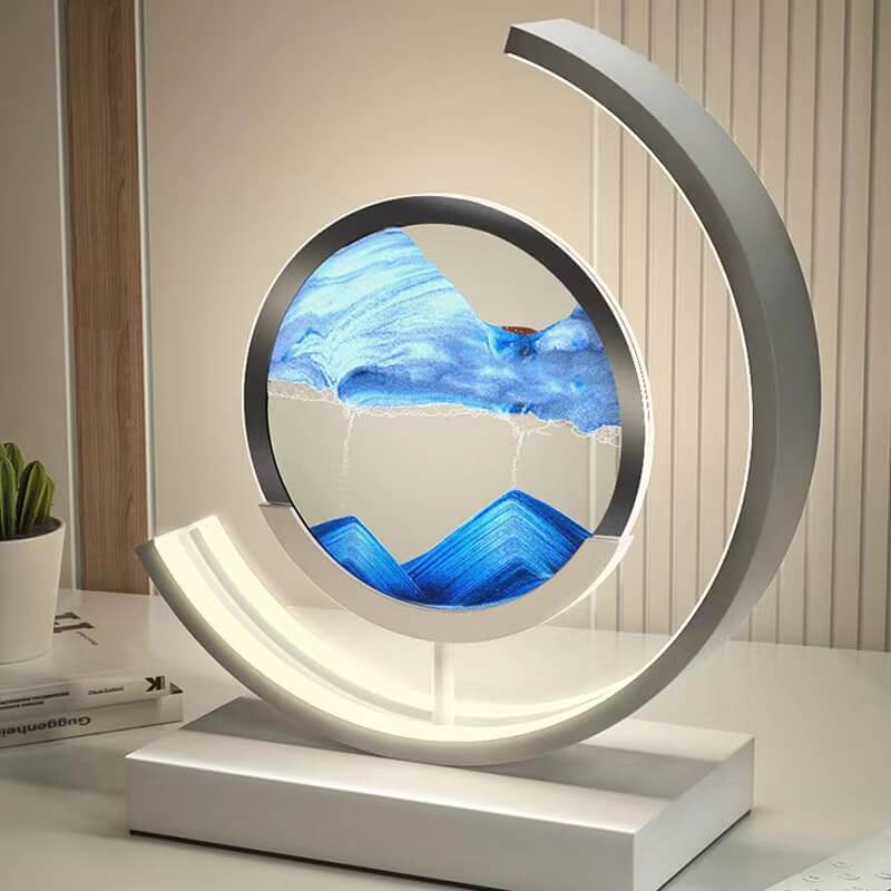 3D Sandbild Tischlampe - Dynamische Kunst