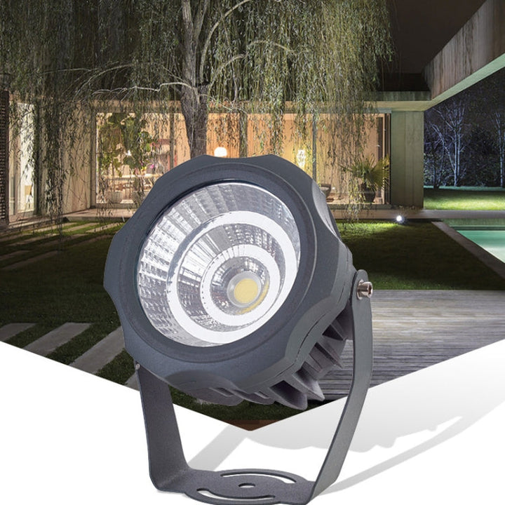 "10W LED Außenflutlicht, wasserdicht, COB Leuchte, robuste Aluminiumkonstruktion, IP65, Gartenbeleuchtung"