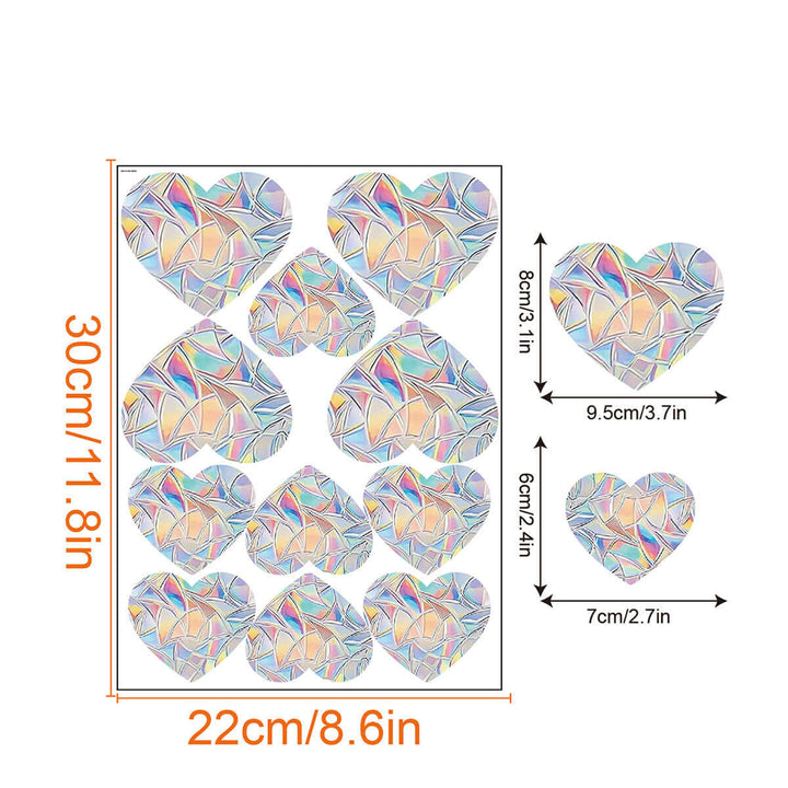 Décoration de fenêtre arc-en-ciel - autocollante, colorée, décorative