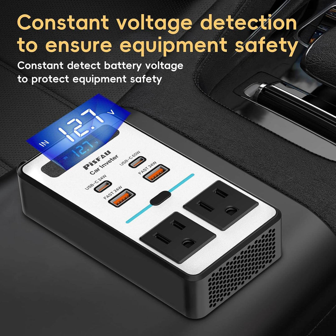 200W Auto Wechselrichter 12V auf 220V AC mit USB