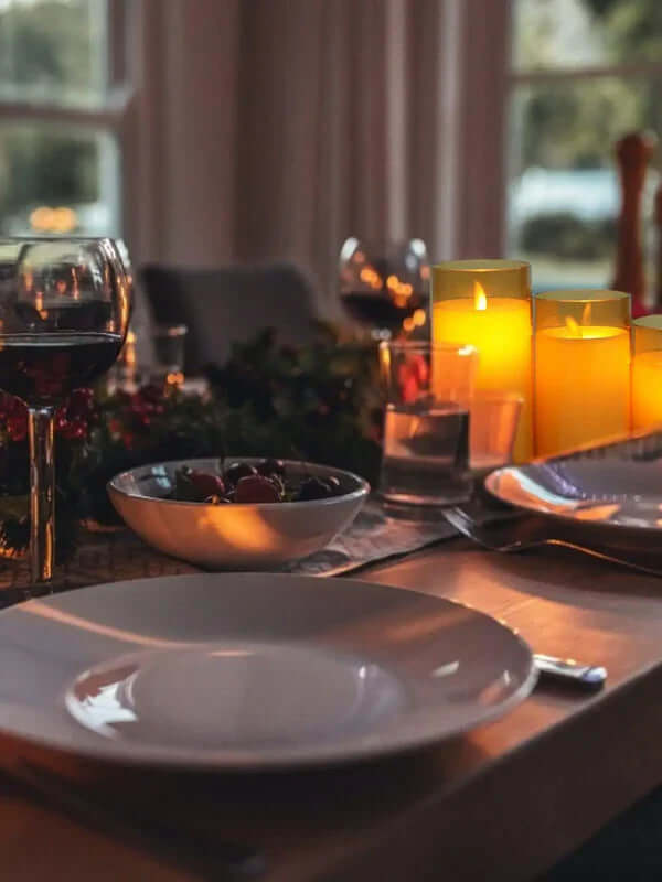 24er Set LED Flammenlose Kerzen Warmweiß