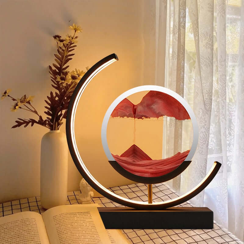 3D Sandbild Tischlampe - Dynamische Kunst