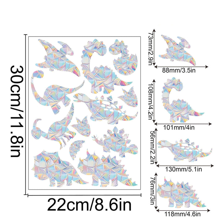 Décoration de fenêtre arc-en-ciel - autocollante, colorée, décorative
