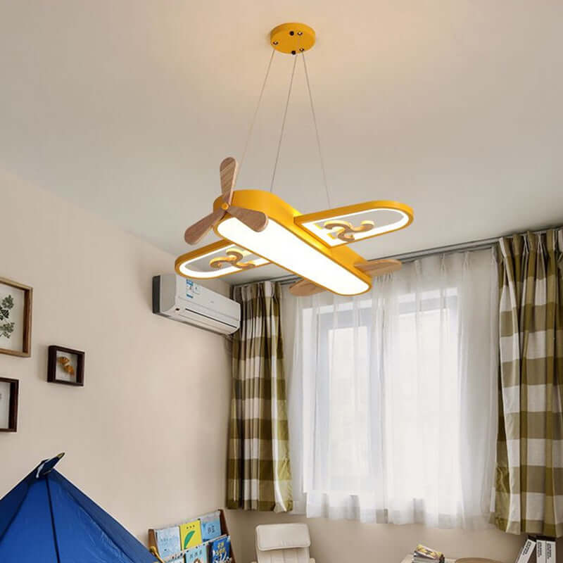 Plafonnier LED avion pour chambre d'enfant