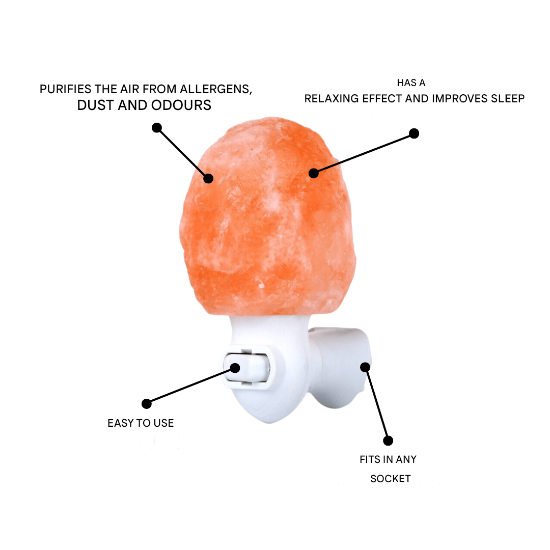 Lampe de sel de l'Himalaya, assainisseur d'air et lampe décorative