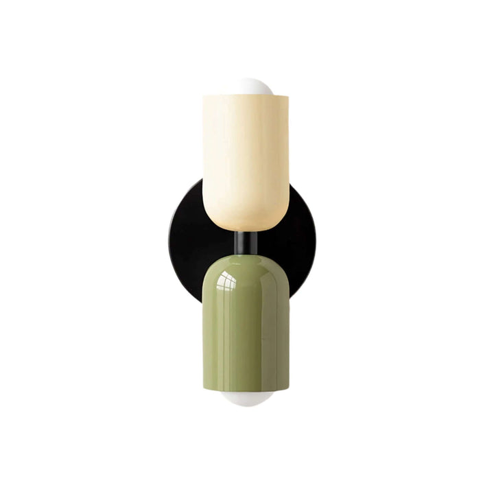 Doppelkopf Wandleuchte Vintage Metall Design