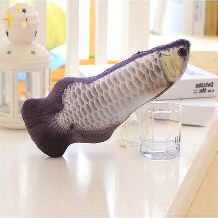 Ensemble de jouets interactifs pour chat - 4 poissons mobiles