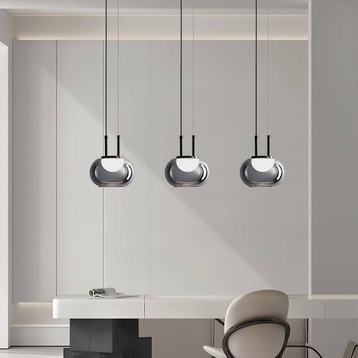 Suspension Halo moderne, 3 lumières
