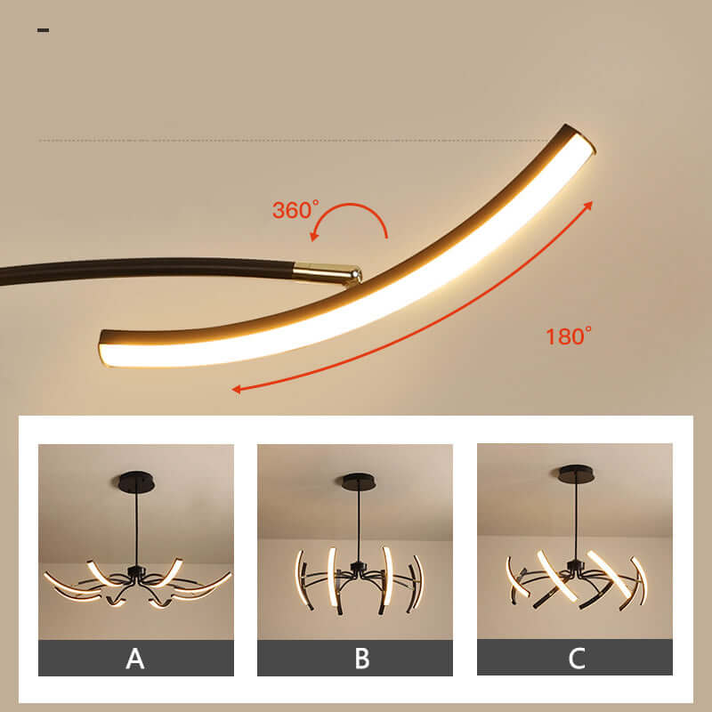 Moderne LED-Deckenleuchte
