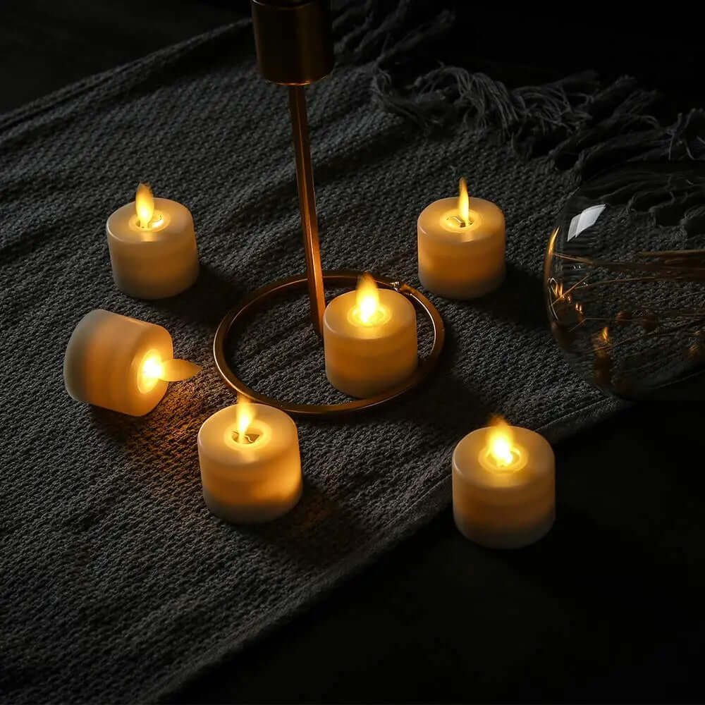 LED Kerzenset mit beweglichem Docht