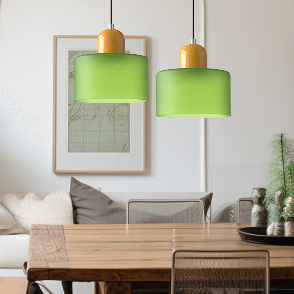 Bauhaus Glaspendelleuchte Modern