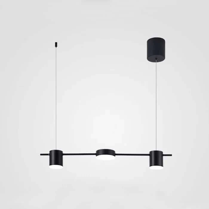 Suspension LED moderne en aluminium au design tambour