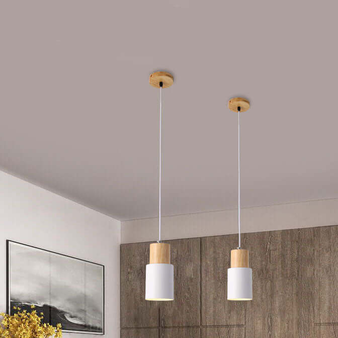 Lampe suspendue LED cylindrique moderne - éclairage élégant