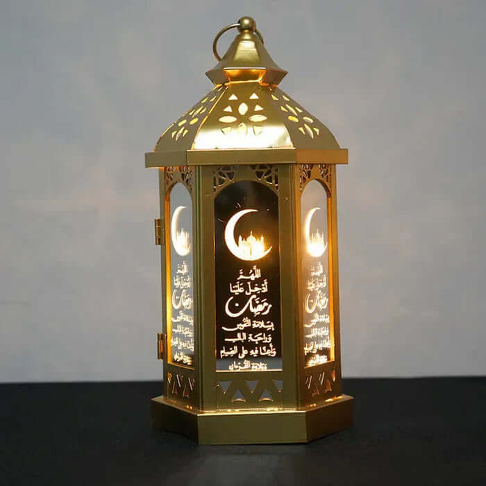 Ramadan Tischlampe Deko Metall Laterne Stimmung Licht