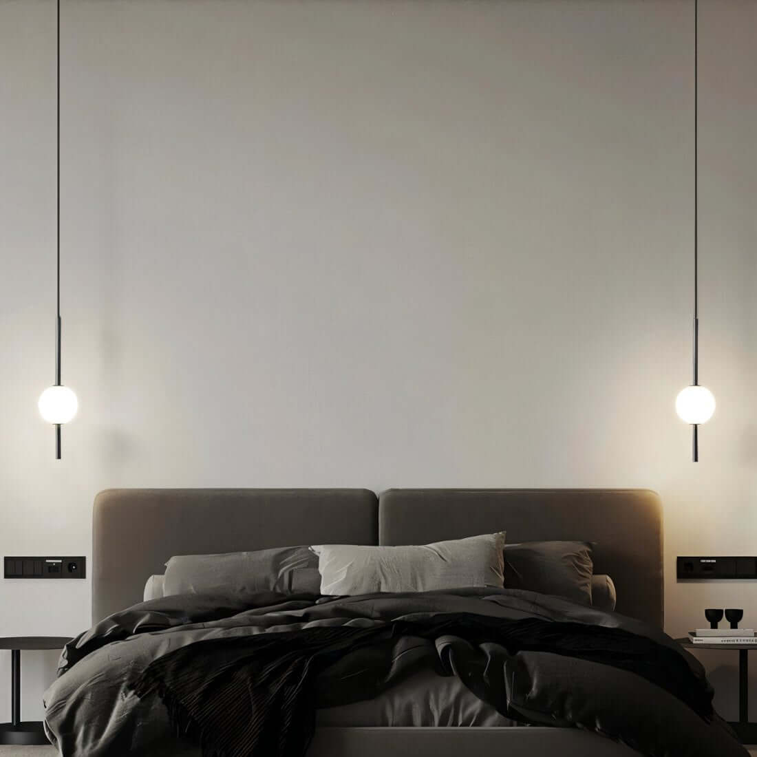 Moderne Glaskugel Pendelleuchte