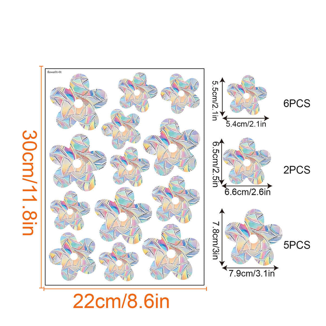Décoration de fenêtre arc-en-ciel - autocollante, colorée, décorative