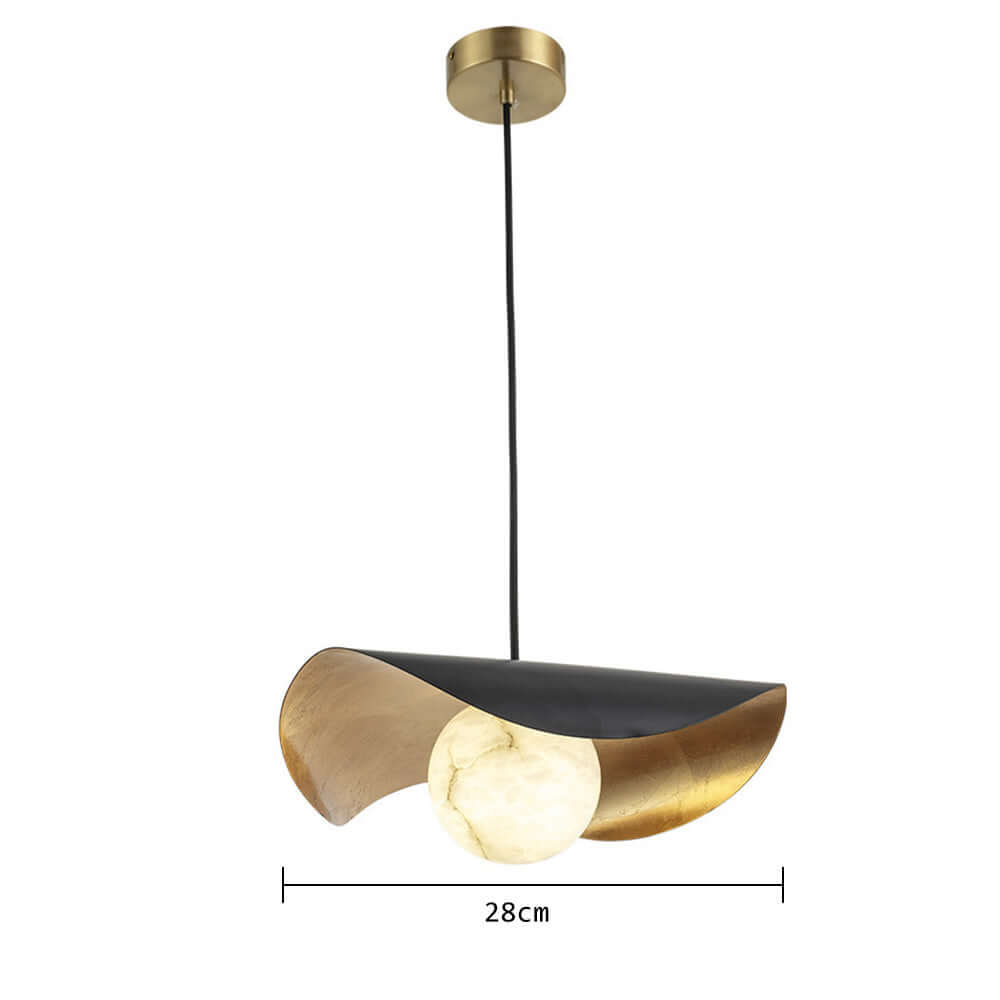 Lampe suspendue moderne en métal au design chaleureux