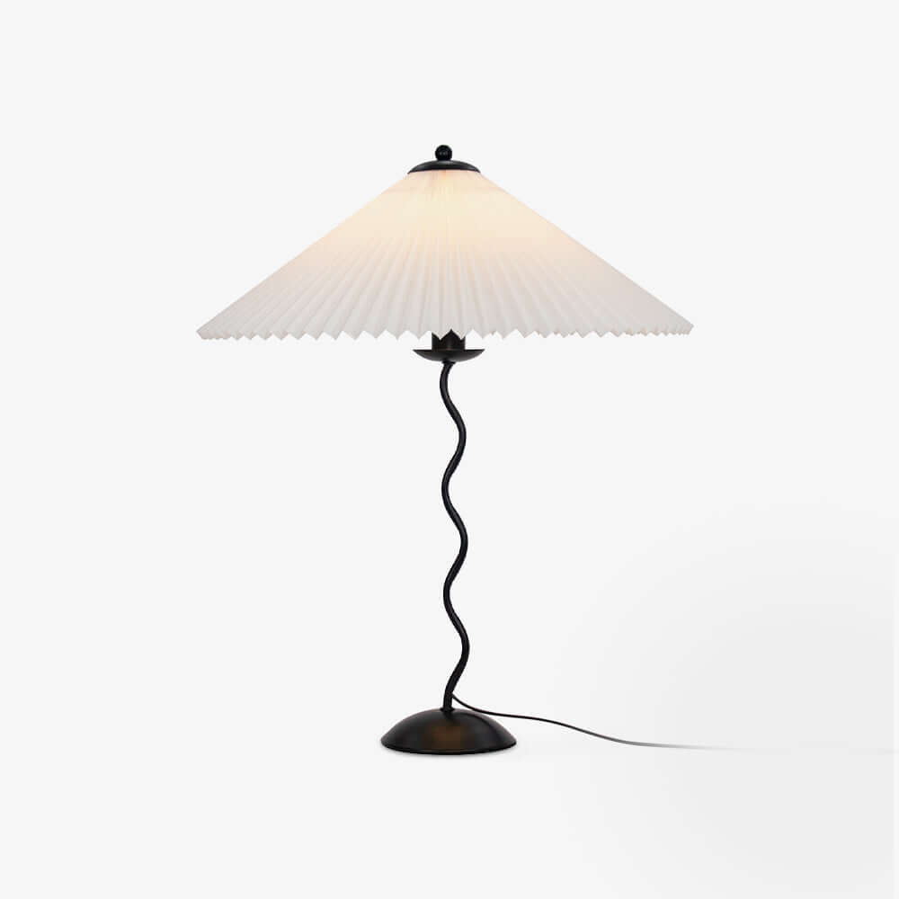 Designer Tischlampe Metall Modern Wellenförmig