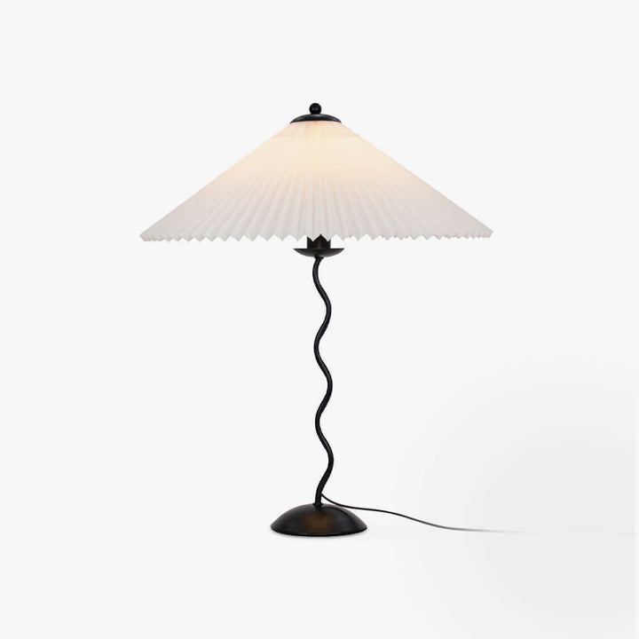 Designer Tischlampe Metall Modern Wellenförmig