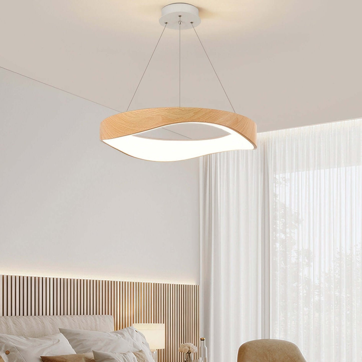 Moderne Runde LED-Pendelleuchte