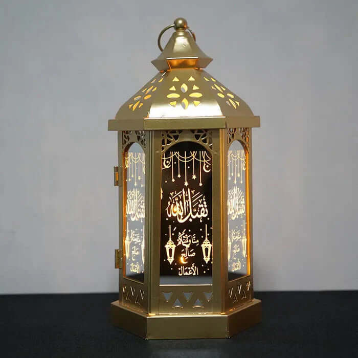 Ramadan Tischlampe Deko Metall Laterne Stimmung Licht