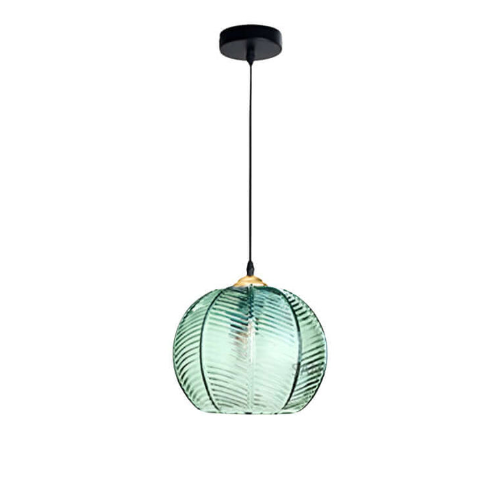 Suspension décorative en verre dépoli