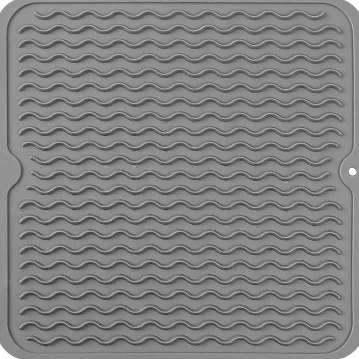 Tapis de séchage en silicone - résistant à la chaleur et durable