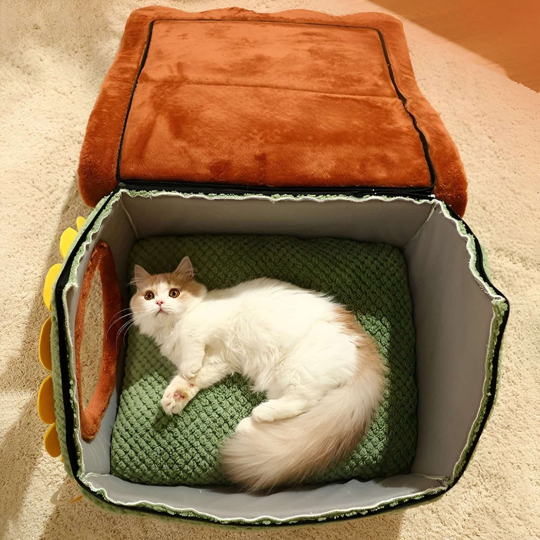 Tente confortable pour chat - grotte de couchage intérieure