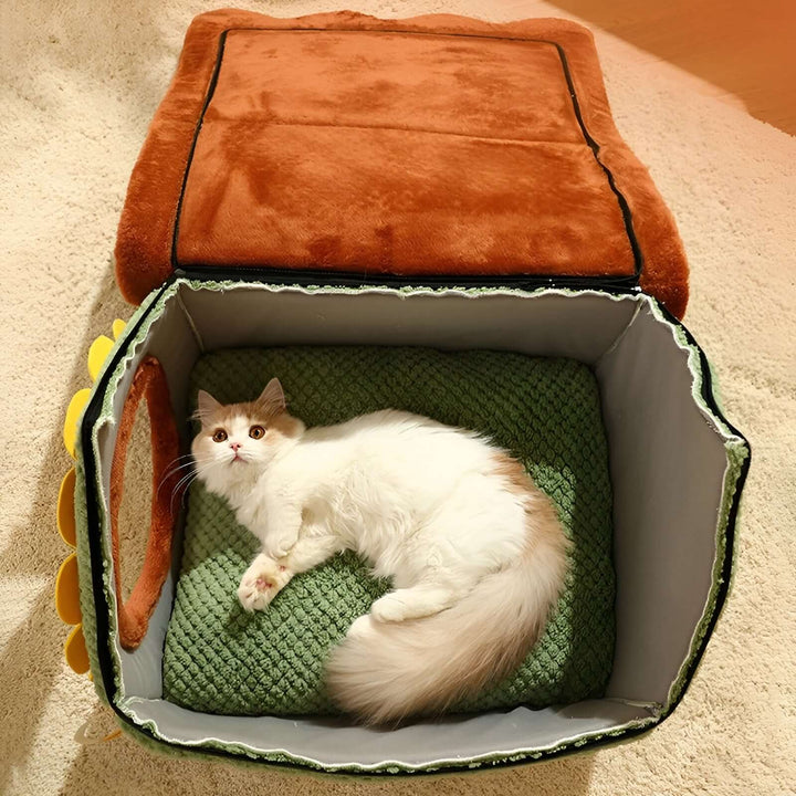 Tente confortable pour chat - grotte de couchage intérieure