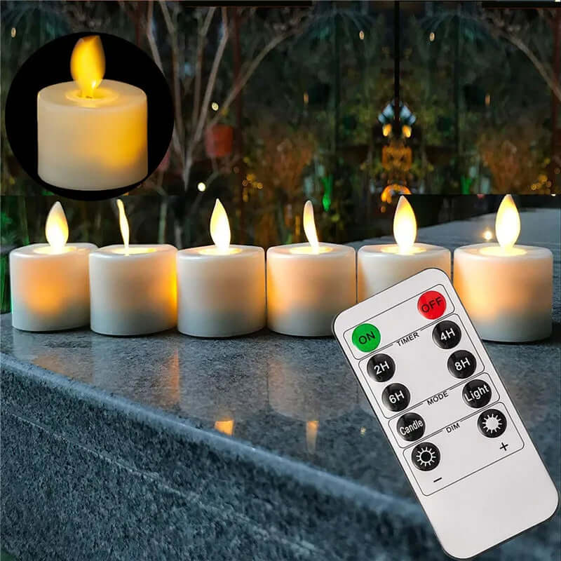 LED Kerzenset mit beweglichem Docht