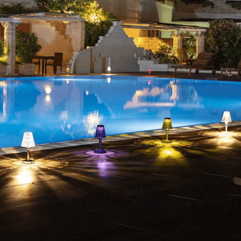 Kristall-Tischleuchte, Elegant & Modern