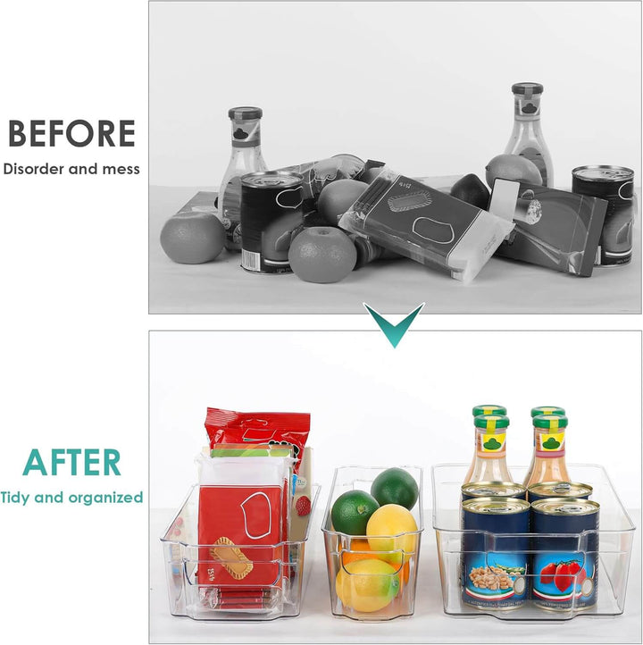 Boîtes de rangement transparentes pour réfrigérateur