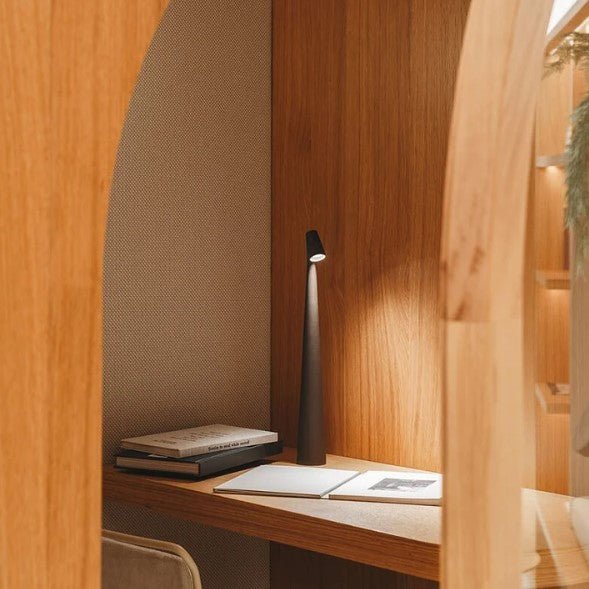 Lampe de table LED portable, dimmable, aluminium