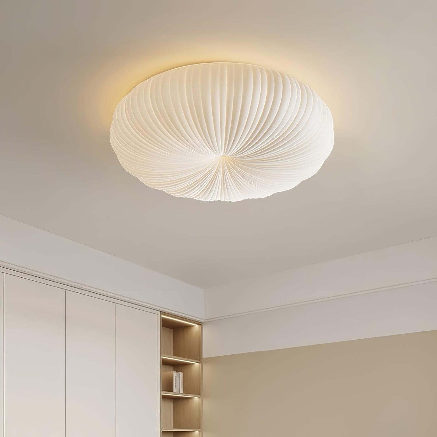Moderne LED-Deckenleuchte, dimmbar, rund