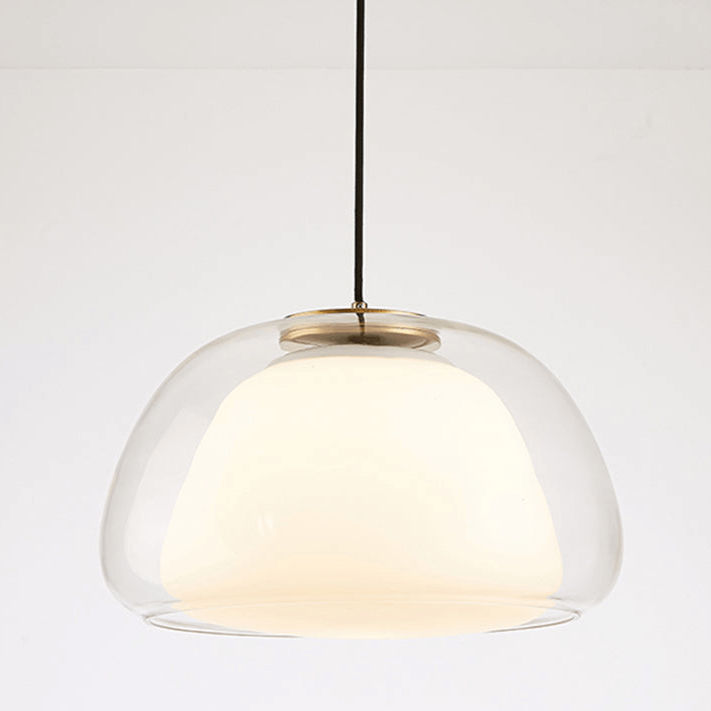Suspension moderne en verre dépoli Jelly