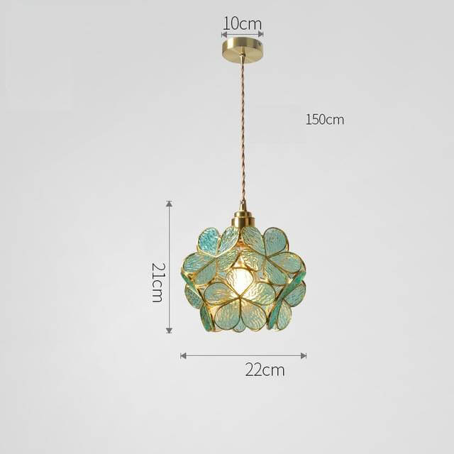 Suspension fleur en verre moderne nordique