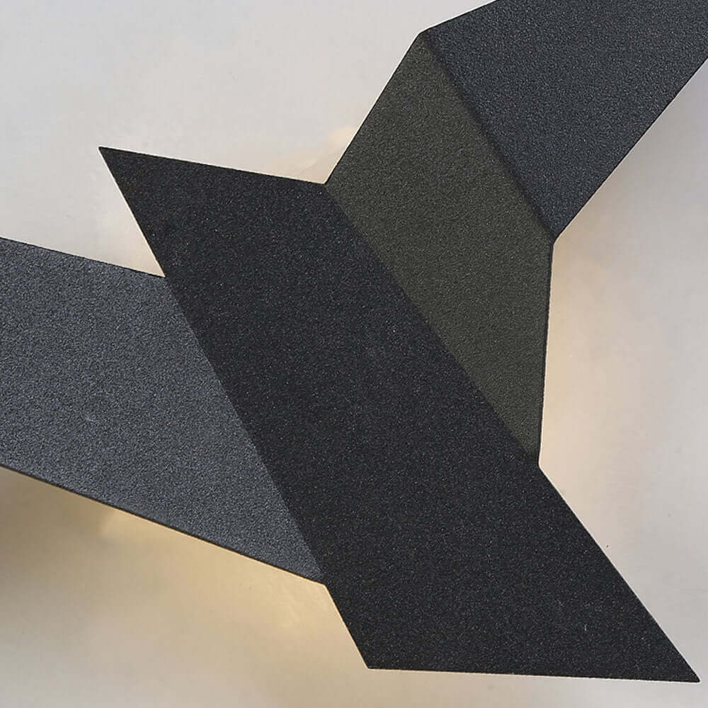 Dekorative Vogel Wandleuchte aus Eisen