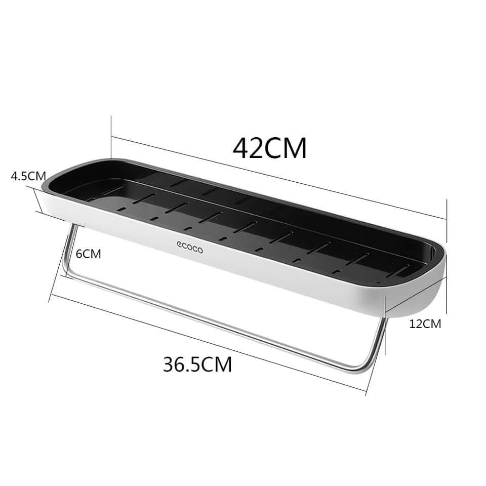 Badezimmer-Organizer - Wandregal mit Handtuchhalter