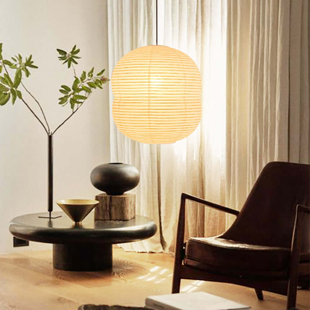 Mini lampe suspendue en papier washi