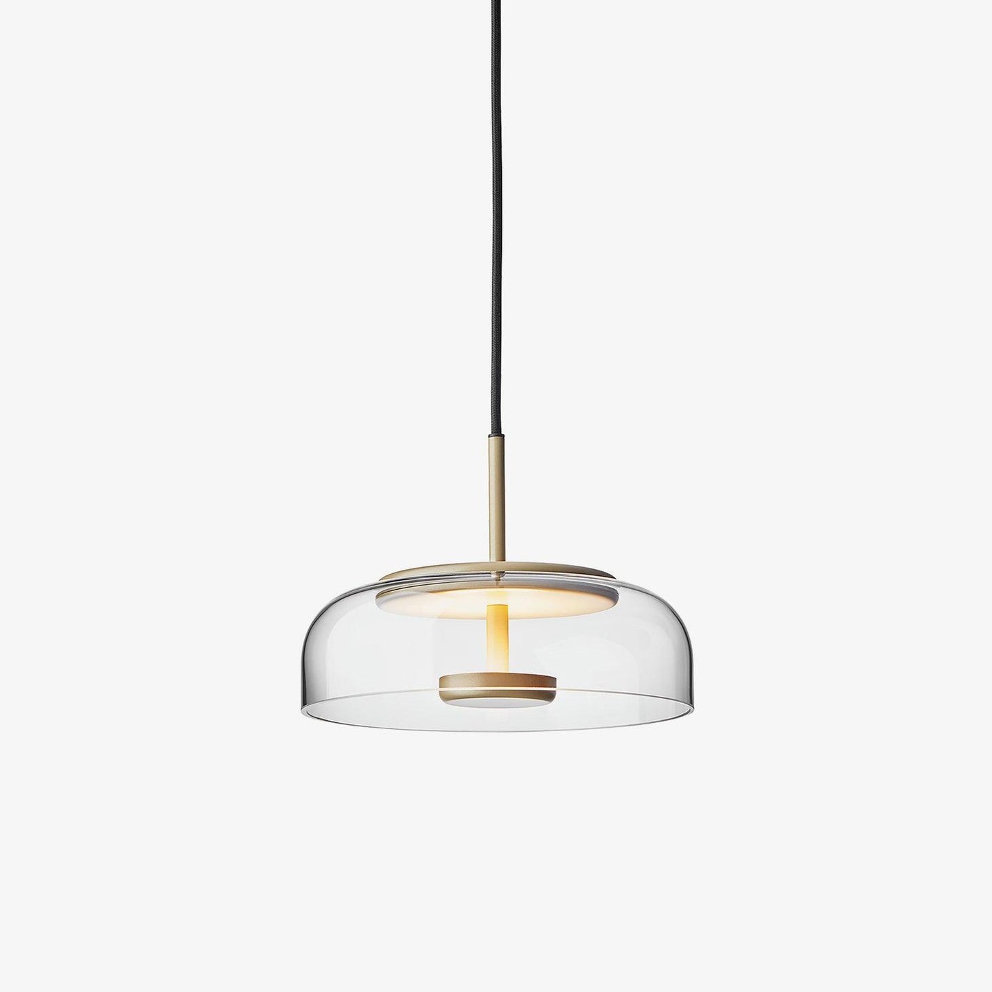 Moderne Pendelleuchte - Messing & Glas