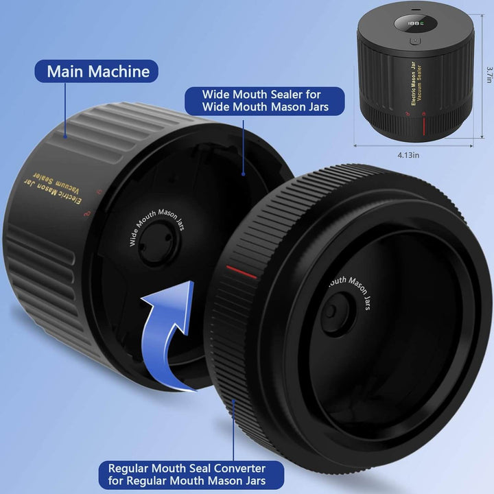 Machine à emballer sous vide électrique pour bocaux de conservation