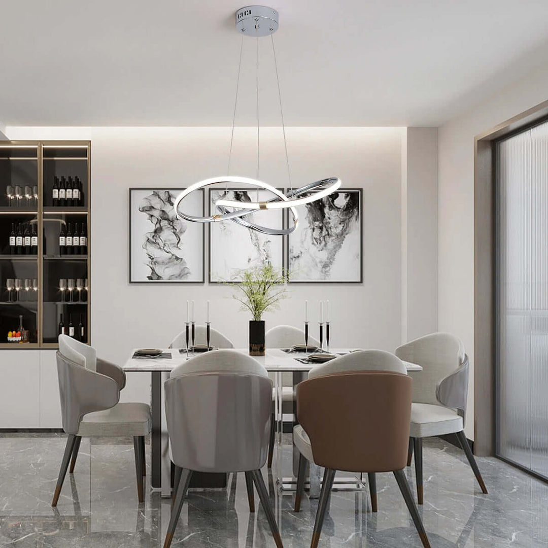 Suspension de luxe - chrome et noir