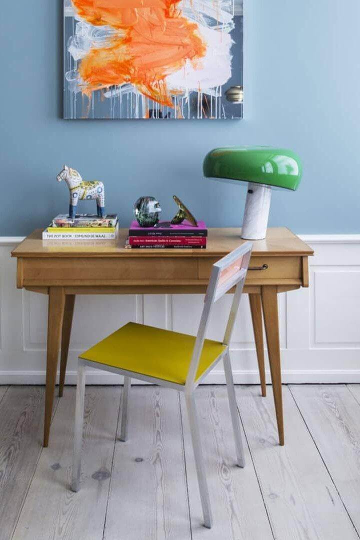 Lampe de table design en marbre