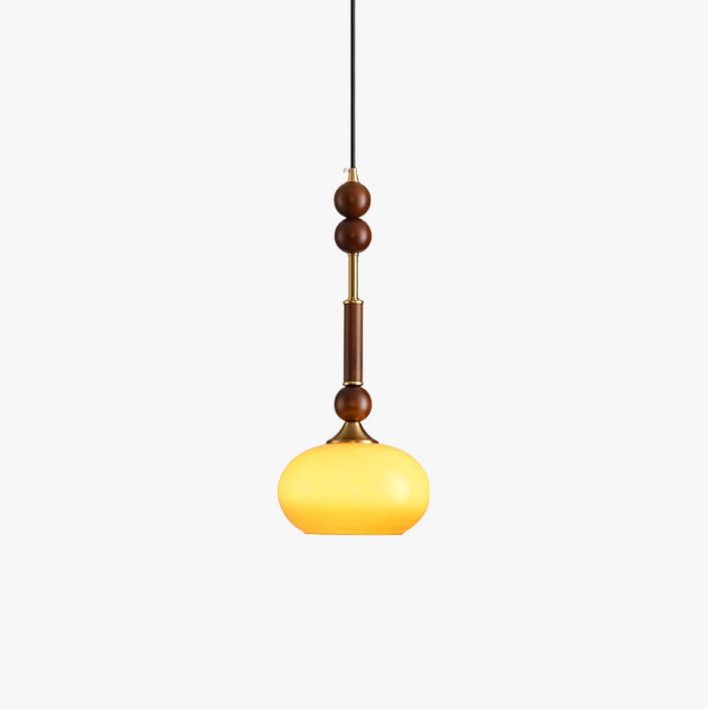 Elegante Pendelleuchte mit Glaslampenschirm