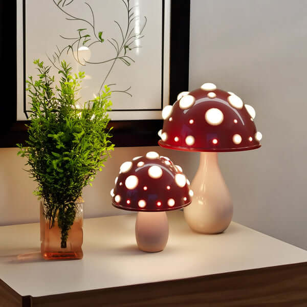 Lampe de table LED design champignon