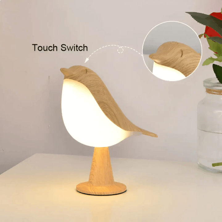 LED Vogellampe mit Touch & Aromatherapie