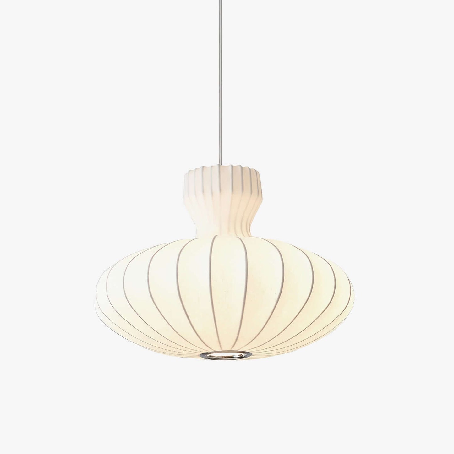 Seiden Pendelleuchte, Vintage Design, 3 Größen