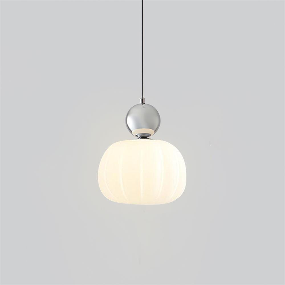 Elegante Kürbis Pendelleuchte, 14cm